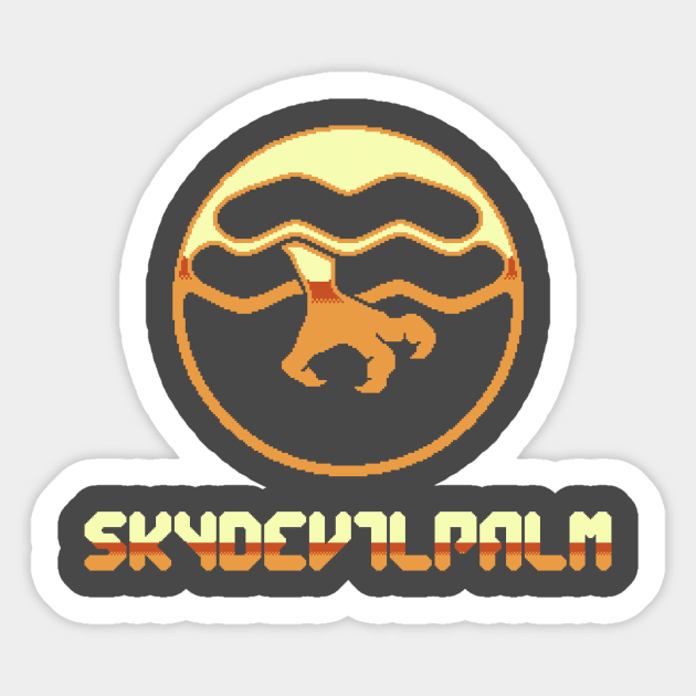 Skydevilpalm Emblem (Gold) Sticker by Skydevilpalm